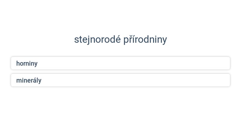 Minerały i skały: różne