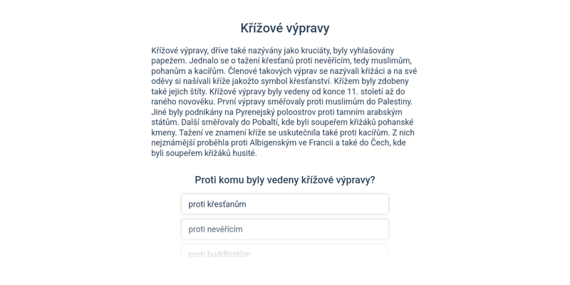 Kruciaty i  rozwój społeczeństwa
