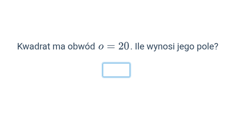 Pole, obwód: różne pytania