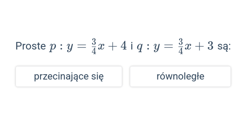 Równanie prostej w postaci kierunkowej