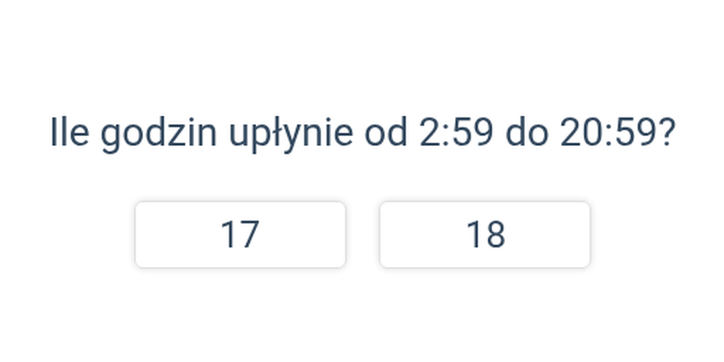 Określanie długości przedziału czasu