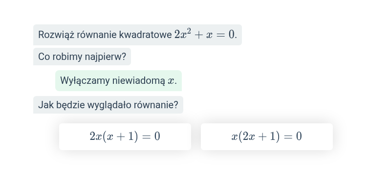Równania kwadratowe, gdzie c=0