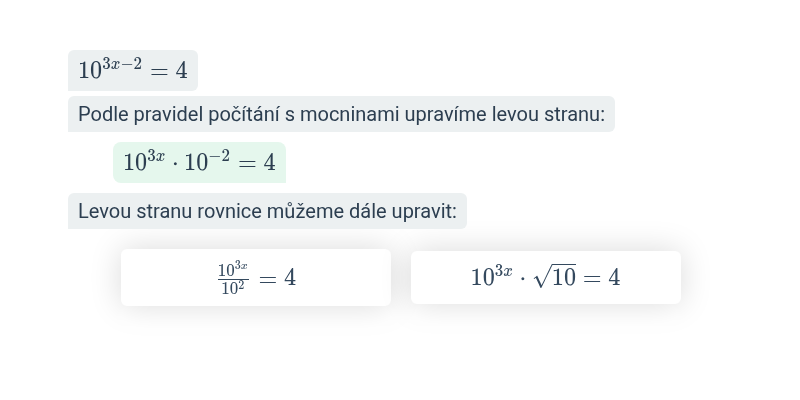 Równania wykładnicze