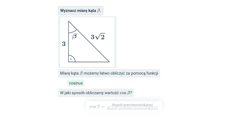Funkcje trygonometryczne i trójkąt prostokątny