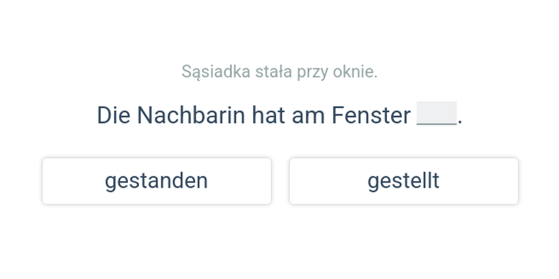 Czasowniki przechodnie i nieprzechodnie – Perfekt