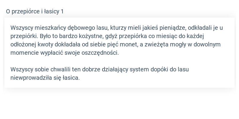 Bajki i opowiadania