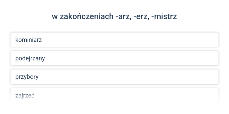Zasady pisowni rz
