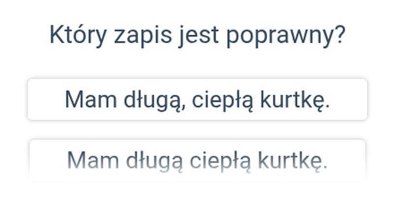 Przecinki: który zapis jest poprawny?