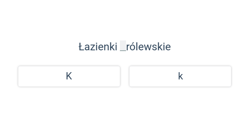 Wielkie i małe litery: obiekty przestrzeni publicznej