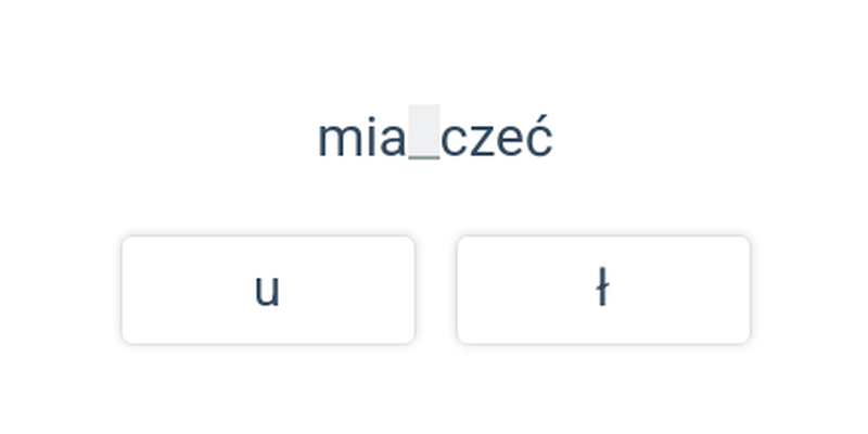 Pisownia au, ał, eu, eł