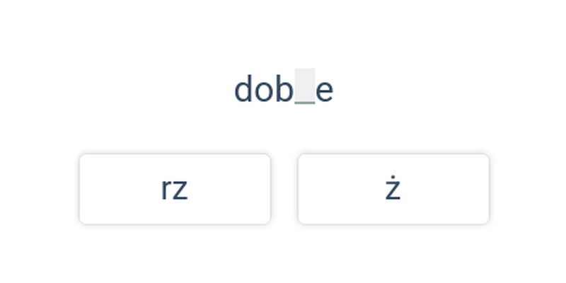 Pisownia rz i ż dla najmłodszych