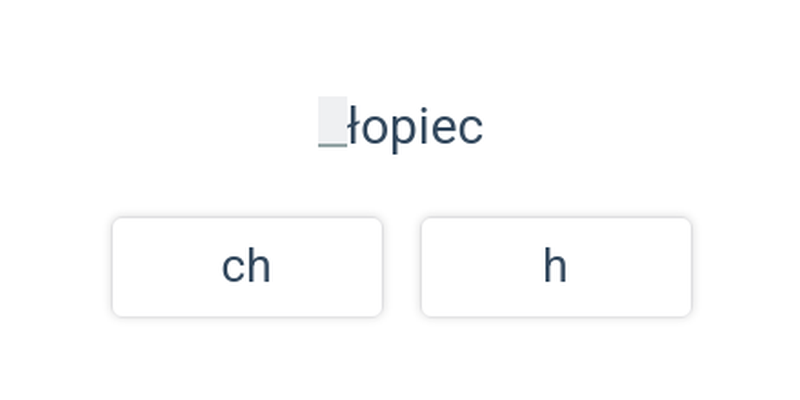 Pisownia ch i h dla najmłodszych