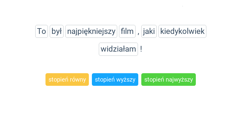 Określanie stopnia