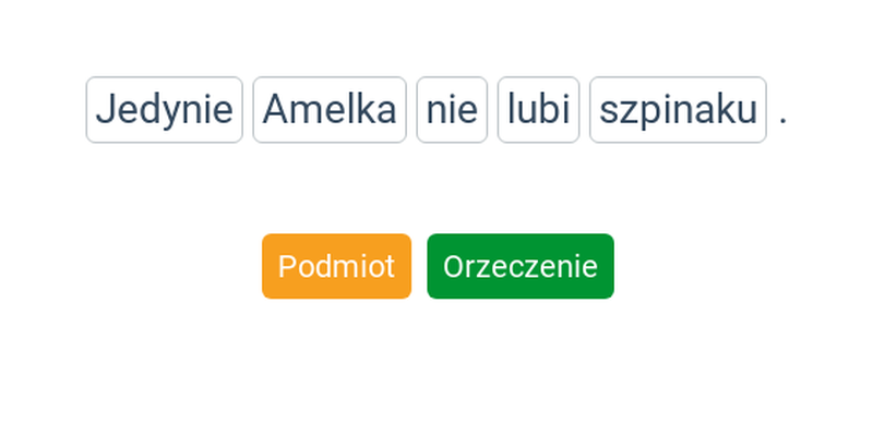Podmiot i orzeczenie