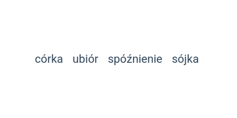 Wyrazy z ó wymiennym